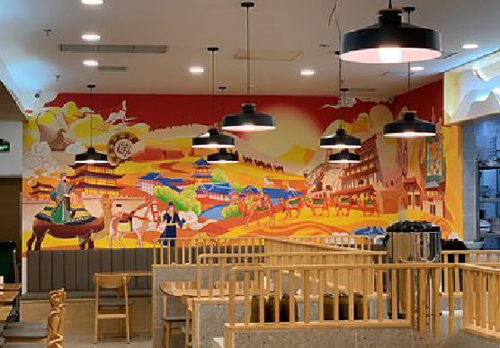 桂东商业空间彩绘介绍。