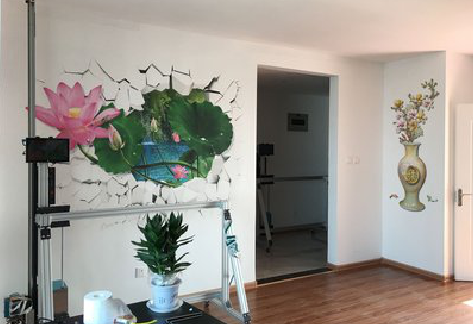 桂东墙体彩绘相比墙纸的优势。