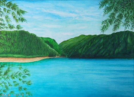 桂东在墙绘中，如何绘画绿水青山？